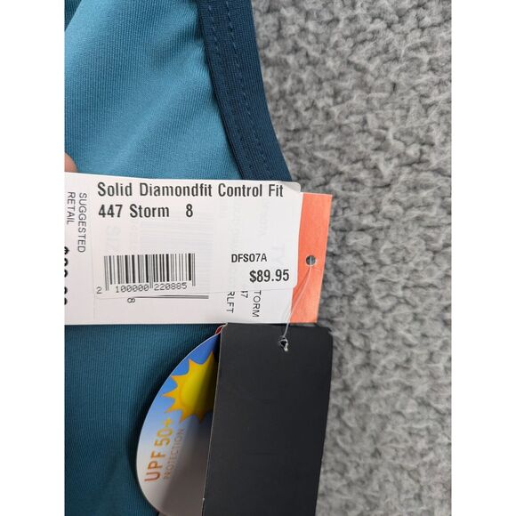 TYR Women's Durafast Solid Diamond Control Fit sz 8 Swimsuit - Picture 8 of 11